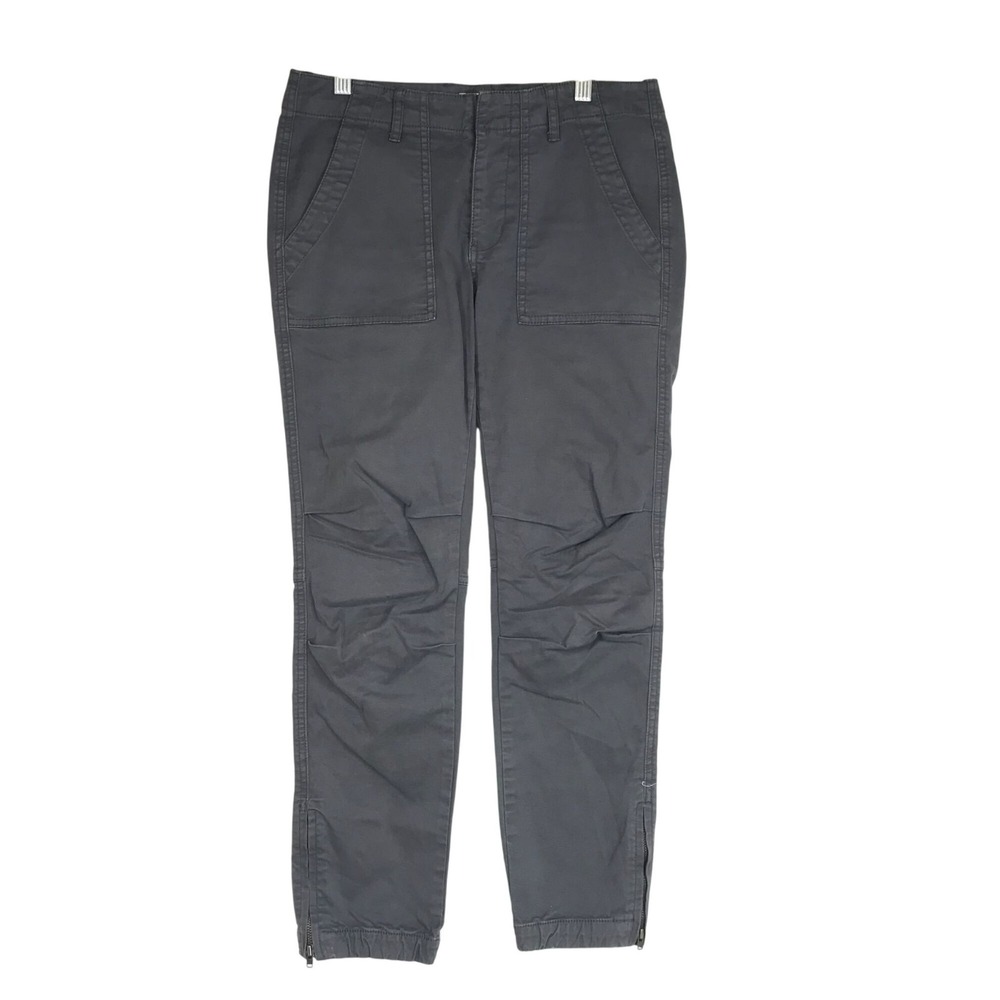 ARITZIA GOLDEN BY TNA- WOMEN'S 02 - GRAY COTTON BEND JOGGER PANT W/ ZIPPERS